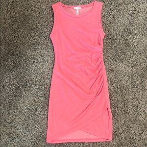 Coral Sleeveless Dress